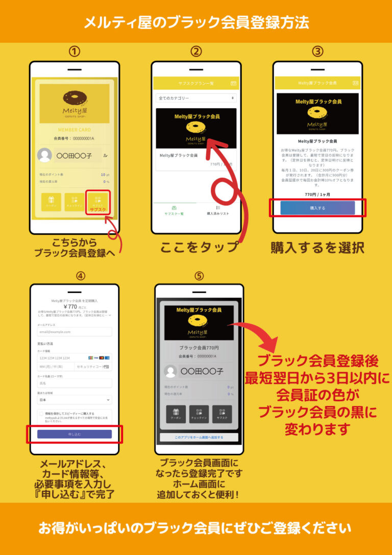 ブラック会員チラシ裏